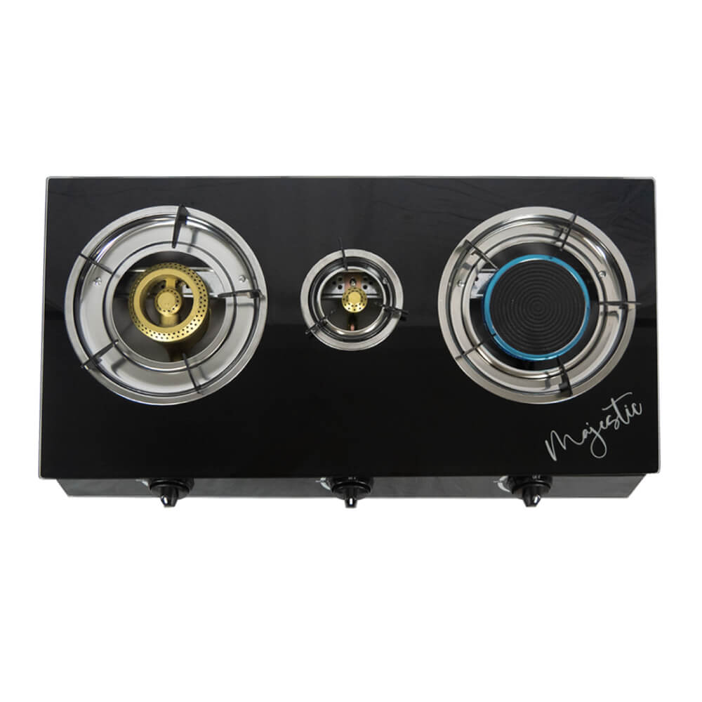 เตาแก๊สตั้งโต๊ะ 3 หัว  SONAR รุ่น GS-503 ( หน้ากระจกนิรภัย )